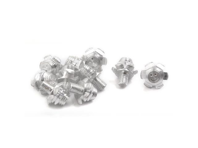 10 Pcs Flower Shaped Motorcycle License Plate Frame Decorative