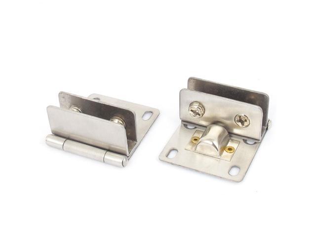 5mm 8mm Thickness Cupboard Cabinet Glass Pivot Door Hinge Clamps