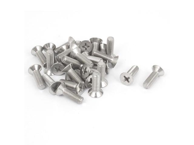 M5 X 16mm Metric Phillips Flat Head Countersunk Bolts Machine