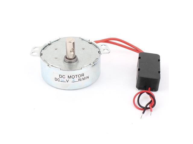 DC 12V 120RPM Low Speed 2 Terminal Solder Cylindrical Gearhead Motor