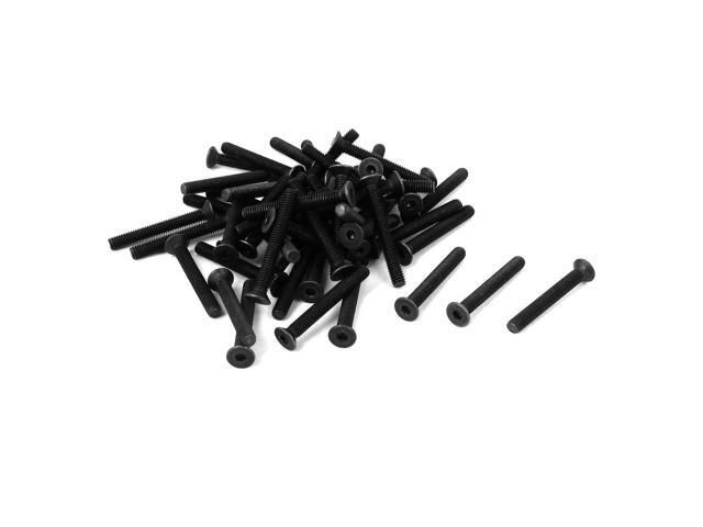 40pcs Carbon Steel M4 Bike Bicycle Pedal Replacement Pins Bolts Fixing Screws