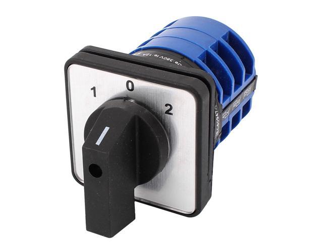 Plastic 2 Positions Locked Action Type Changeover Switch AC600V 25A for Industrial Home 2 Positions Change-Over Switch