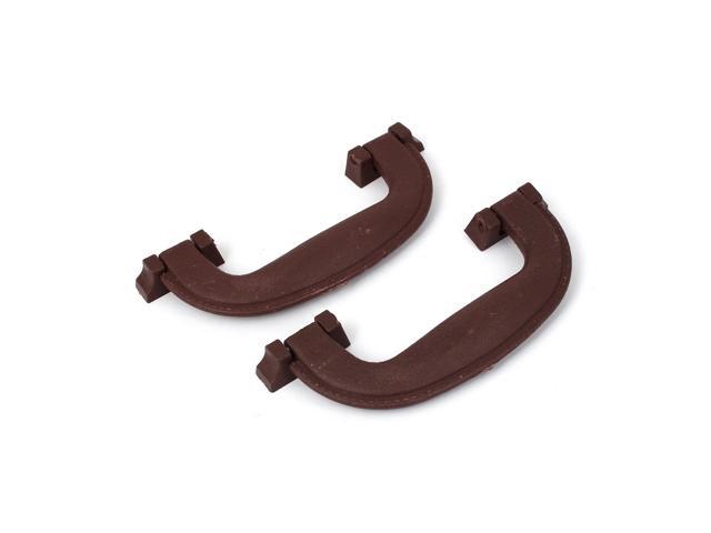 Cabin Drawer Box Plastic Bowing Pull Handle Knob Grip Brown L350