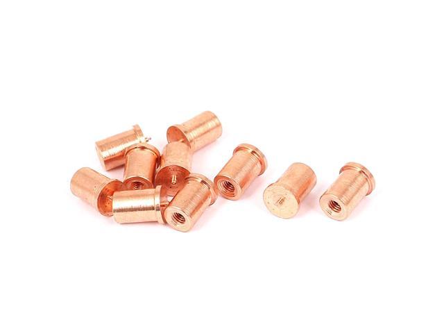 M3 M4 M5 Copper-Plated Iron Spot Stud Welding Screws Bolt with Female Thread 