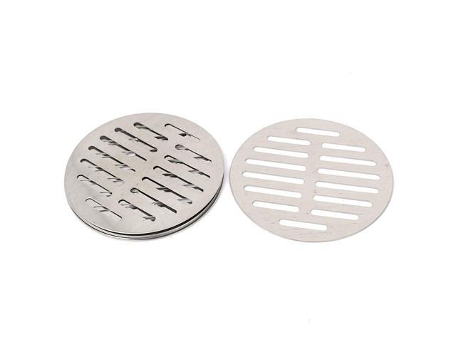 Stainless Steel Round Sink Floor Drain Strainer Cover 3 Inch Dia 10pcs