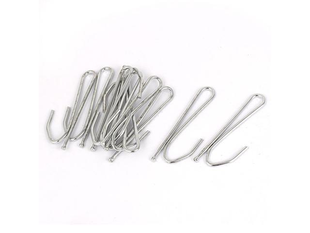 Single Prong Metal Pleat Drapes Curtain Hooks Clips 62x20mm 10pcs