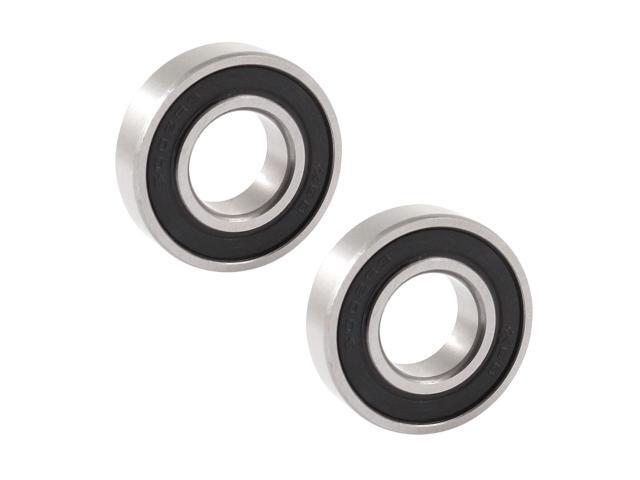 6002RS 32mm Outer 15mm Inner Single Row Deep Groove Ball Bearing 4 Pcs
