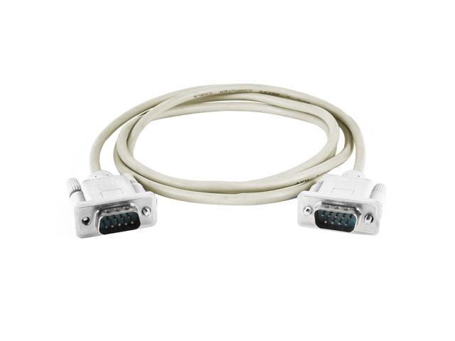 Unique Bargains RS232 DB9 9 Pin Screw Fixed Male to Male PC Monitor Cable Adapter 1.4M - Newegg.com