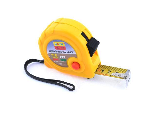 Unique Bargains 25-Foot Retractable Inch/Metric Steel Tape Measure with Hand Strap