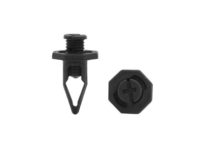 100 pcs 6mm Clips Plastic Push Type Rivet Retainer Fastener Bumper Pin for RCA