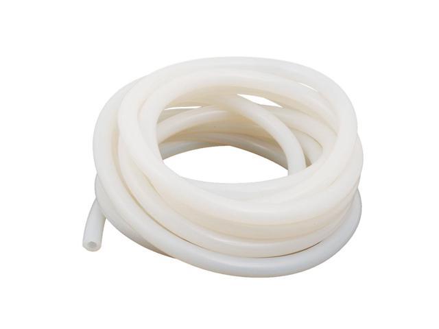 5mm x 8mm High Temp Resistant Silicone Rubber Tube Hose Pipe Milky 5 Meters Long