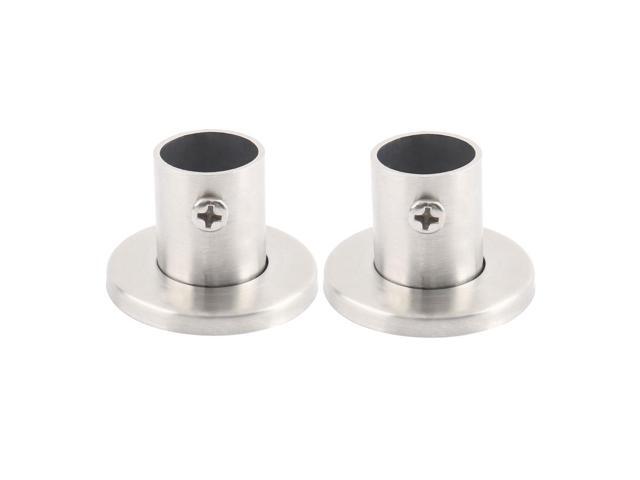 304 Stainless Steel Closet Rod Bracket Flange Lever Supports 0 7