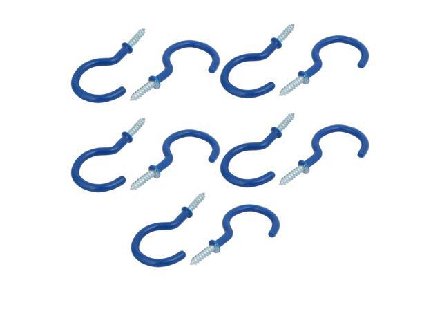 2 Inch Plastic Coated Screw In Open Cup Ceiling Hooks Hangers