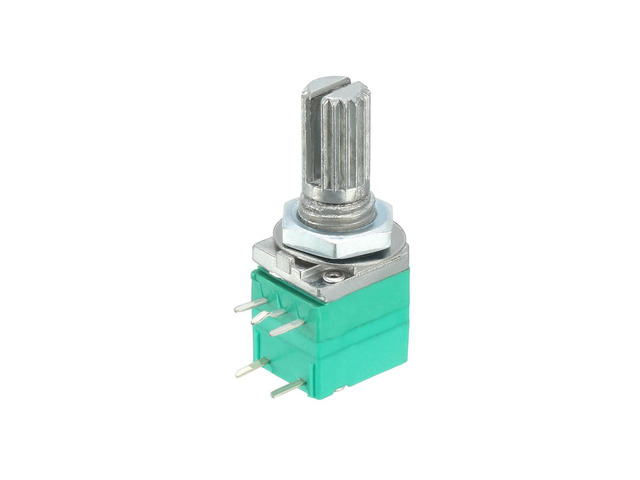 RV097NS 10K Ohm Variable Resistors Single Turn Rotary Carbon Film Taper ...