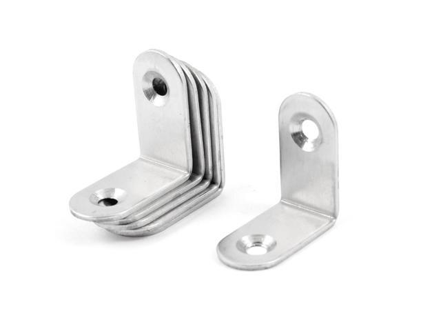 10pcs Stainless Steel Right Angle Bracket Corner Brace Joint 30 x 30mm Silver