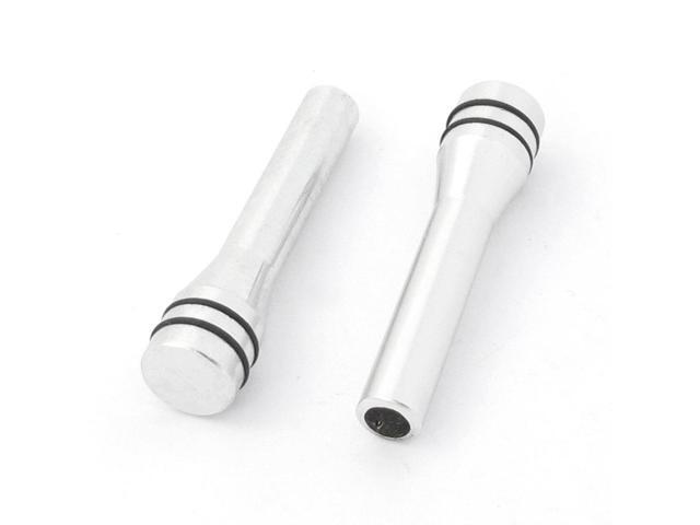 2pcs Aluminum Alloy Auto Car Door Lock Knob Replacement Silver