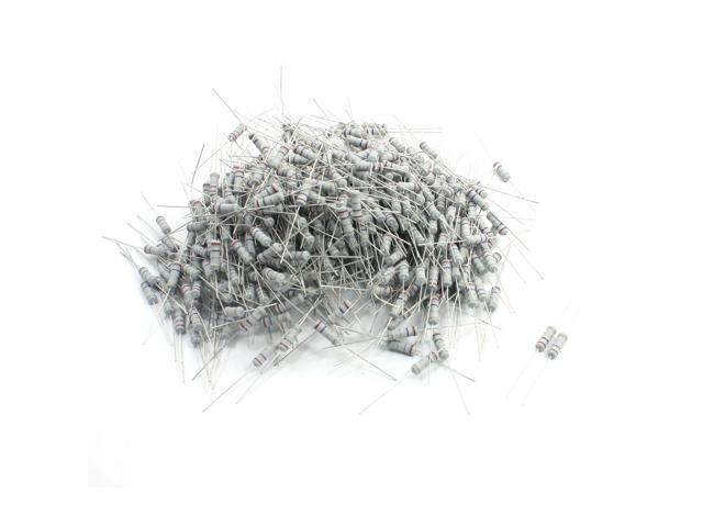 500 Pcs 2.7 Ohm 1W 5/% Tolerance Axial Lead Carbon Film Resistors