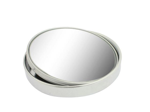 2pcs Silver Tone 1 3//4/" Vehicle Car Wide Angle Convex Round Blind Spot Mirrors