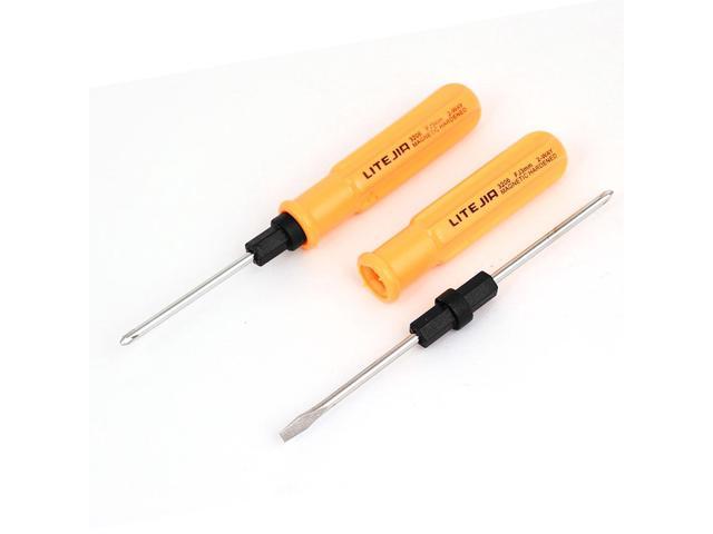 8mm Flat Head Slotted Blade Screwdriver Magnetic Tip 200mm Rubber Handle 
