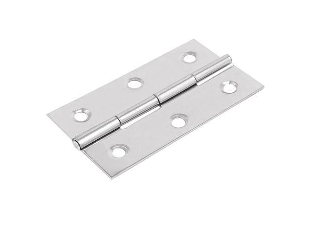 Cabinet Wardrobe Door Stainless Steel Screw Fixing Butt Hinge 68x38x4mm Newegg Com