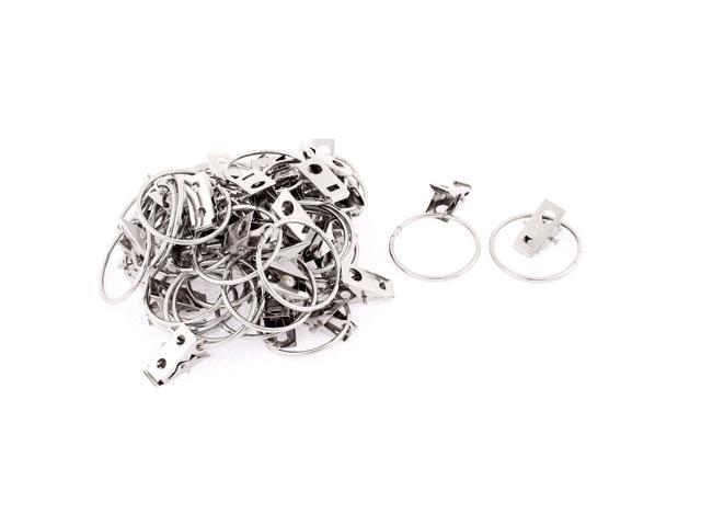 40pcs 35mm Dia Stainless Steel Window Curtain Clip Hook Drapery
