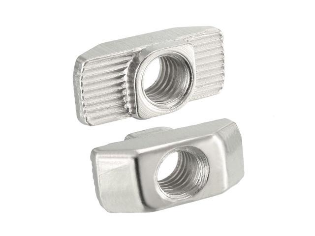 M6 Half Round T-Nut Roll for 4040 Series Aluminum Extrusion Profile Package of 30 Nickel Plated Carbon Steel T-Slot Slot Nuts