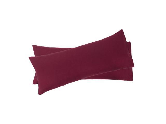 Set Of 2 Body Pillow Cover Soft 1800 Series Microfiber Pillow