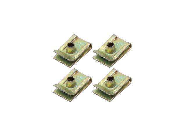 4pcs Metal Spring Screw U Type Clips Car Auto Fender Door Panel Rivets Fasteners Newegg Com