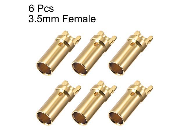 #0219 4 Male + 4 Female uxcell 4 Pairs 2mm Gold Plated Male /& Female Bullets Connectors Banana Plugs
