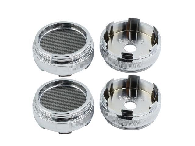 Set of 4 Plain Plastic Black Wheel Tire Center Hub Caps 60mm Cover Insert