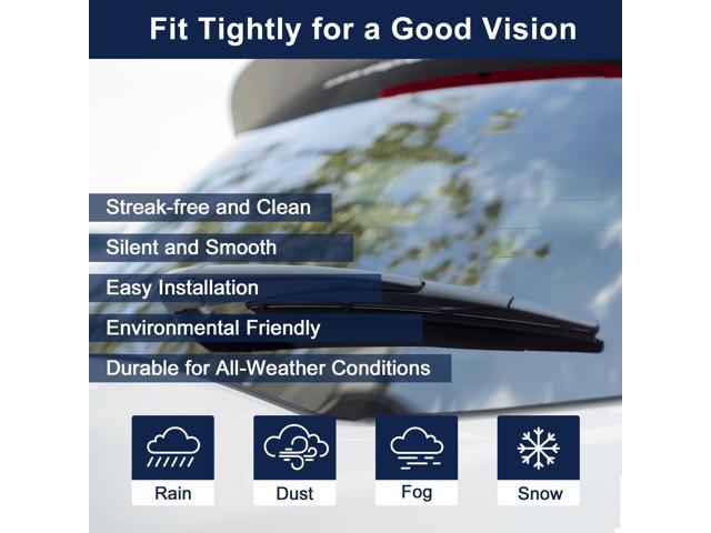 Exnemel Rear windscreen Wiper Arm & Blade Replacement for Focus MK3 Hatchback 2011-2018  Car Rear windshield & wiper arm wiper blades set