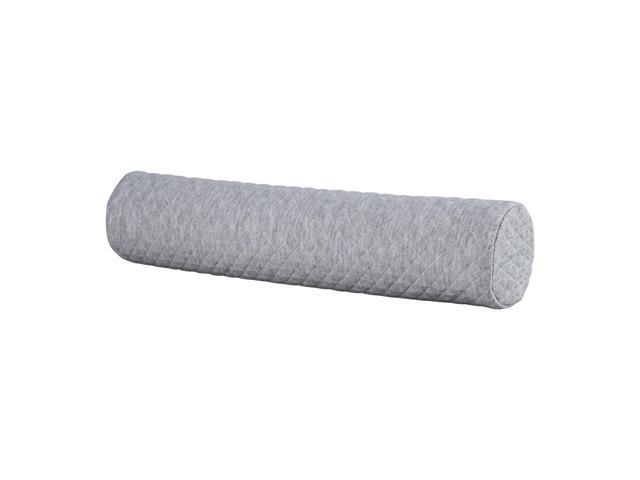 Round Memory Foam Pillow Cervical Roll Lumbar Bolster Waist Back