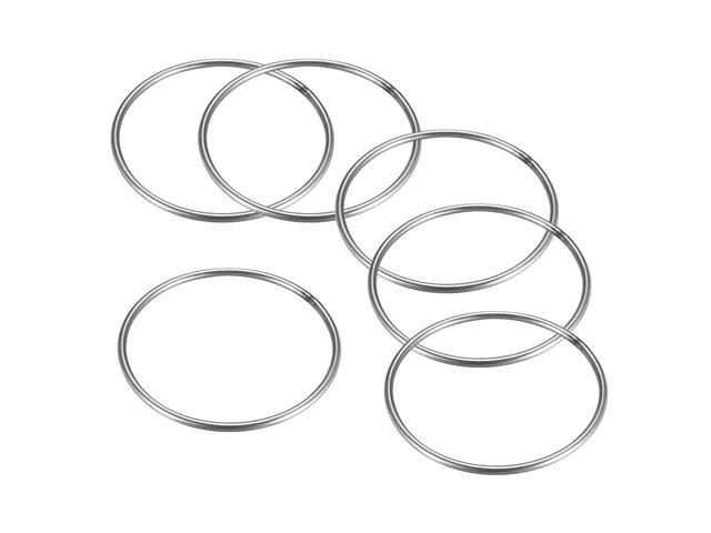 Welded O Ring, 100 x 4mm Strapping Round Rings Stainless Steel 6pcs ...