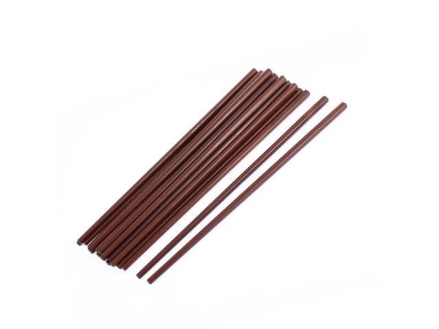 42cm Extra Long Wood Chopsticks Dark Brown Tapered for Kitchen Noodles Cooking