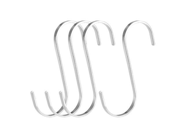 100pcs Stainless Steel S Shape Hook Kitchen Bathroom Multi-Function S Metal Hook 
