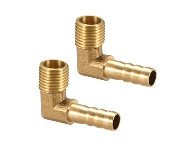 90 degree hose connector Elbow Mender Barbed Joiner Tubing Fittings Pipe Adapter 