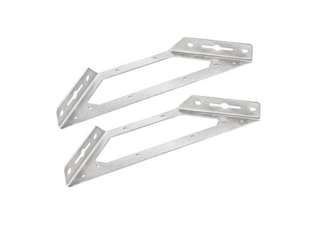 Shelf Angle Bracket Support Corner Brace 85mm x 85mm,Stainless Steel 10Pcs