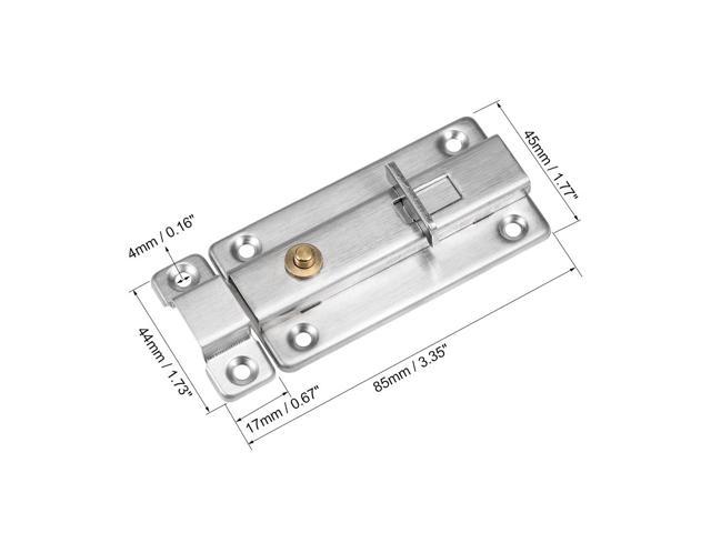 Arab transfusie reactie Slide Latch Door Lock, 4-Inch Stainless Steel Brushed Spring Loaded Switch  2Pcs - Newegg.com