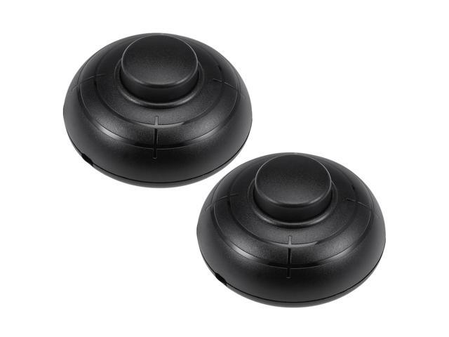 Pedal Push Button Switch,Round Lamp Foot Control Momentary Footswitch White 
