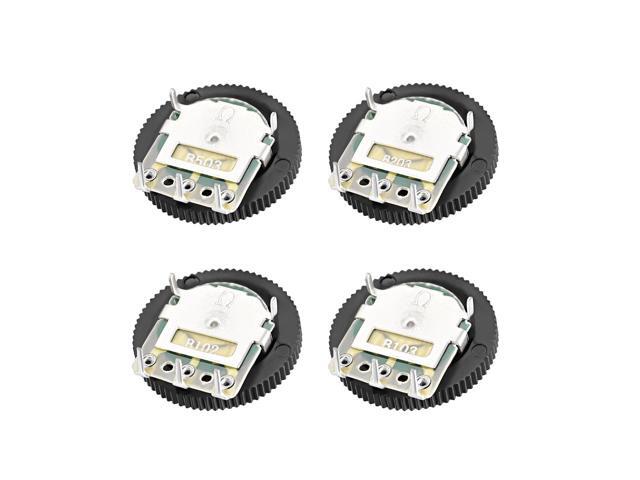 10K Ohm Dial Wheel Potentiometer for Audio Stereo Volume Switch Control 5Pcs