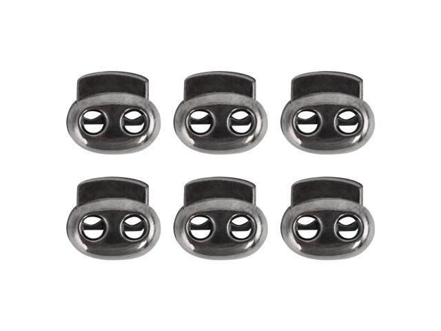 4MM SHOCK CORD DOUBLE HOLE STOPPER LOCK END TOGGLE WITH METAL SPRINGS BUNGEE 