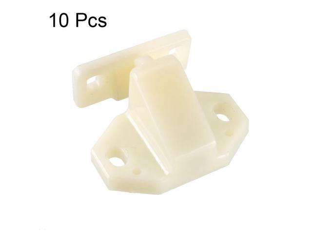 Furniture Cabinet Closet Door Roller Catch with ABS Roller Beige 10Pcs