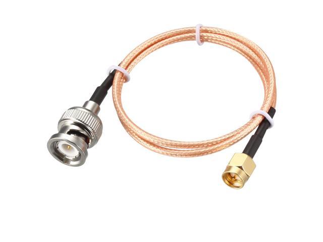 US MADE  RG-316 N male  to SMA male  RF Pigtail 50ohm  Coax Jumper Cable 50 ft 