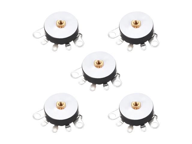 uxcell Wheel Potentiometer with Switch B50K Ohm Variable Resistors Single Turn Rotary Carbon Film Taper RV12MM 10pcs