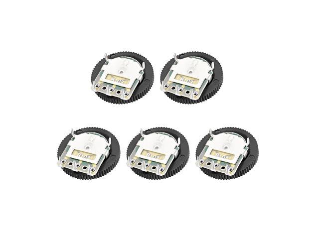 10K Ohm Dial Wheel Potentiometer for Audio Stereo Volume Switch Control 5Pcs