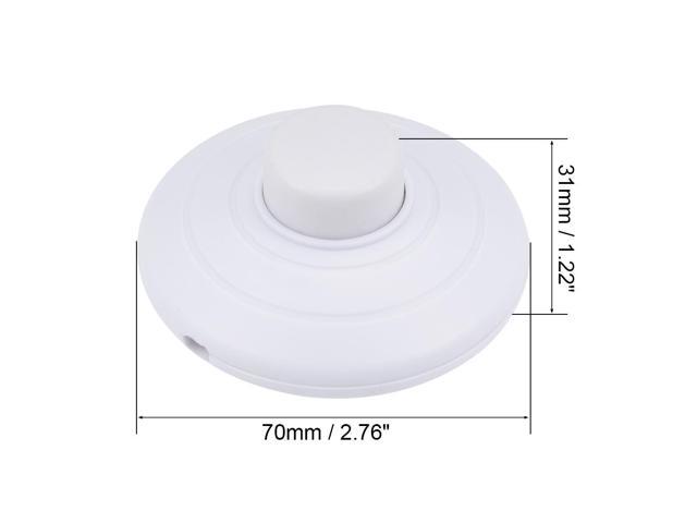 Details about   Inline Foot Pedal Push Button Switch Round Lamp Light Foot Control white 