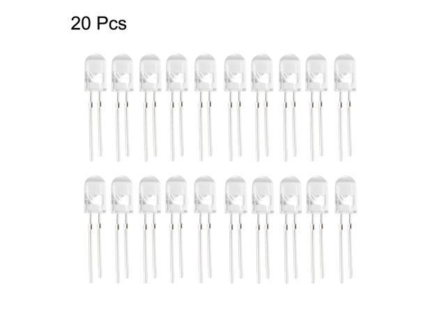 20pcs 5mm 940nm Infrared Emitting diode DC 1.5V LED IR emitter Clear Light Emitting diodes Round Head for Arduino 