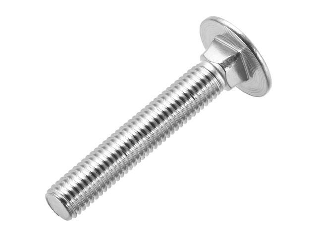 Square Neck Round Head Part Thread A307 Steel 60 pcs Carriage Bolts 1//2-13 X 7 Zinc