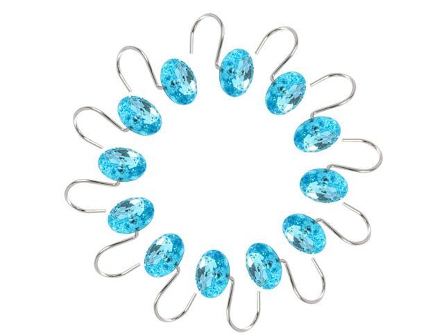 Acrylic Decorative Rolling Shower Curtain Hook Clip Ring Fake