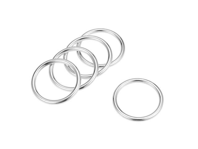 25mm 10 Pcs O Ring Buckle 1" O-Rings Gold Tone for Hardware Bags Craft DIY 